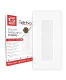 Neo G Opti-Heal Silicone Surgical Dressing Sterile Adhesive Bandages for Surgical Wounds Cuts Abrasions - Absorbent Barrier Island Dressing 4x8 - Waterproof Bandages Post Surgical- 2 Pack - Buy Online on GoSupps.com