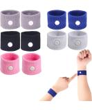 LYJEE 5 Pairs Motion Sickness Bands, Nausea Wristbands for Car Sickness, Relief Wristbans for Mornig Sea Flying Travel Grey,black,blue,pink,white - Buy Online on GoSupps.com