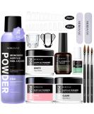 Morovan Acrylic Nail Kit - 3 Colors Powder Set for Nail Extension | Professional DIY Acrylic Set with Primer, Brush, Glue - Ideal for Beginners - White - Buy Online on GoSupps.com
