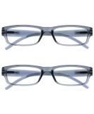 Buy Grey Lightweight Reading Glasses - Comfortable UV Protection 2 Pack for Men & Women | The Reading Glasses Company +3.00 - Buy Online on GoSupps.com