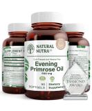 Natural Nutra Evening Primrose Oil Supplement 500mg - 90 Softgels, Reduce Acne, Support Nerve and Heart Health, Promote Skin Clarity - 90 Count - Buy Online on GoSupps.com