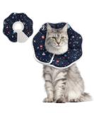 Supet Rewrise Adjustable Hinged Cat Collar - Post-Surgery Recovery Cone for Cats (Cosmic S - Neck: 14-23cm) - Buy Online on GoSupps.com