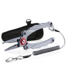 Booms Fishing X02 Aluminium Saltwater Fishing Pliers Kit - Hook Remover, Split Ring Pliers, Braided Line Cutters - X12_7 inch_Gun Color - Buy Online on GoSupps.com