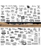 Doraking 90PCS Vintage Nice Words Sentences Sweet Happiness Stickers for Decoration Laptop Scrapbook Windows - Doraking No-Repeat Vintage Words Stickers Beautiful Words - Buy Online on GoSupps.com