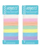 HOYOLS No Metal Hair Elastics Bands Assorted Baby Color Ponytail Holder No Snag Hair Ties for Girls Women Thick Hair Hair Accessories Pink Blue Yellow White - 7 Colors 56 Count 4mm(Baby Color) - Buy Online on GoSupps.com