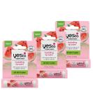 Yes To Watermelon Hydrating Lip Balm - 3-Pack | Non-Sticky Moisture Lock Natural & Cruelty-Free | Restores Dry Cracked Lips | 0.15 Oz Each - Buy Online on GoSupps.com