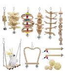 Allazon 18-Piece Parrot Toy Set | Bird Toys Swings & Rigid Rods for Parrots | Ideal for Birds & Pet Birds - Buy Online on GoSupps.com