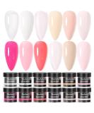 Major Dijit 12 Colours Acrylic Nail Set Professional Polymer for 3D French Nail Manicure Extension Nail Carving Durable Beauty Gifts - Buy Online on GoSupps.com