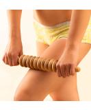 Tuuli Anti-Cellulite Massage Disk Roller | Wooden Maderotherapy Massager with Handle for Effective Cellulite Relief - Buy Online on GoSupps.com