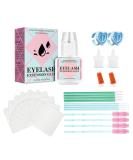 Sensitive Eyelash Glue Kit - Long Lasting Waterproof Low Fume Cluster Lash Glue for Self & Professional Use (5ml Black - Buy Online on GoSupps.com