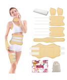 MQFORU Castor Oil Pack Wrap Kit - 8PCs Reusable with Velcro Fastener | Liver Detox & Digestive Health - Buy Online on GoSupps.com
