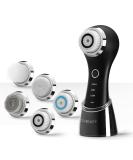 COSBEAUTY Sonic Facial Cleansing Brush - 5 Brush Heads, IPX7 Waterproof, Rechargeable - Black - Buy Online on GoSupps.com