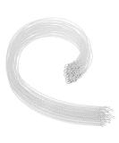 Selizo 30 Pack Silver Plated Cable Chains for Jewelry Making - 1.2mm, 18 Inches - Buy Online on GoSupps.com