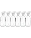 Sally s Organics 16oz Clear Glass Spray Bottles - 6 Pack | Refillable for Laundry Linen Vinegar Plant Misting & Hair Styling | Chemical-Resistant Adjustable Mist & Stream Sprayer - Ships Internationally - Buy Online on GoSupps.com