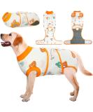 Kuoser Dog Recovery Bodysuit - Breathable Anti-Lick & Leakage Protection for Male & Female Dogs After Surgery (XL Orange) - Buy Online on GoSupps.com