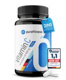 PureFitness Vitamin C 1000mg & Zinc 25mg - 180 Tablets | Immune Support Natural Complex No Additives | High Dose Vitamin C for Adults - Buy Online on GoSupps.com