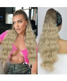Pference Ombre Blonde Long Ponytail Hair Extensions for Women - 60cm Synthetic Afro Braid - Buy Online on GoSupps.com
