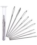 9 Pcs Large Eye Blunt Sewing Needles Tapestry Stainless Steel Yarn Knitting Needles for Crochet Projects - 2'' 2.3'' 2.7 - Buy Online on GoSupps.com