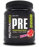 NutraBio PRE Workout Powder - Sustained Energy, Mental Focus, Endurance - 20 Servings - Watermelon - Buy Online on GoSupps.com