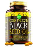 MAJU's Black Seed Oil Capsules - Cold Pressed, 2% Thymoquinone, 100% Turkish Black Cumin Nigella Sativa Seed Oil, Organic BSO, Non-GMO, 100% Liquid Pure Blackseed Oil, 60 count, 500mg per capsule - Buy Online on GoSupps.com