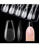 Gelike EC Medium Coffin Nail Tips - 120PCS Full Cover False Nails for Extensions - PMMA Resin Clear Press on Nails - 12 Sizes - Buy Online on GoSupps.com