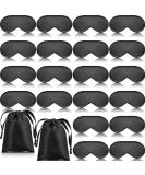 20-Piece Silk Sleep Mask with Adjustable Strap - Black Eye Cover for Women and Men | Ideal for Sleeping and Travel - Buy Online on GoSupps.com