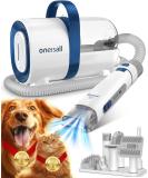 oneisall Dog Grooming Vacuum Kit | Professional Pet Hair Suction Groomer with 7 Tools | for Dogs and Cats | Shedding & Grooming Solution (1.5 Litre) - Buy Online on GoSupps.com