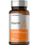 Horbaach Vitamin A 10000 IU Softgels | 300 Count Non-GMO Gluten Free Supplement - Buy Online on GoSupps.com