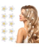 Ouligay 20 Pcs White Flower Hair Clips - Mini Floral Hair Accessories for Weddings & Women - Buy Online on GoSupps.com