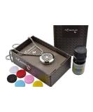 mEssentials Sunflower Essential Oil Diffuser Necklace Gift Set | Aromatherapy Pendant 24" Stainless Steel Chain Refill Pads & Inner Calm Essential Oil - Perfect Gift for Wellness and Relaxation - Buy Online on GoSupps.com