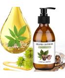 Organic Castor Oil 7 fl oz - Cold Pressed Pure & Hexane Free for Hair Eyelashes & Nails - Support Hair Growth Naturally - Buy Online on GoSupps.com