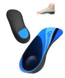QBK Plantar Fasciitis Insoles - Arch Support for Men | 3/4 Orthopedic Insoles for Flat Feet Heel Spur Achilles Tendon Relief (Size S: 35-38) - Buy Online on GoSupps.com