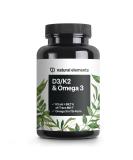 Vitamin D3 + K2 + Omega 3-Premium K2Vital from Kappa 99.7 +% All-Trans K2-Premium Omega 3 in triglyceride form and bio-availability D3-produced in Germany - Buy Online on GoSupps.com
