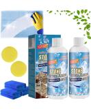 Stone Stain Remover Cleaner stone crystal plating agent Marble Cleaner Stain Remover Marble Stone Cleaner Polishes Effective Removal of Oxidation Rust Stains (2PC) - Buy Online on GoSupps.com