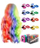 8 Pcs Washable Hair Chalks for Girls - Non-Sticky Portable Temporary Hair Dye Spray - Perfect for Halloween, Christmas, Birthday Parties - Kids & Women Gifts - Buy Online on GoSupps.com