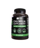 Chlorella 1240mg (365 Capsules) - Pure Original Ingredients | Lab Verified, No Magnesium or Rice Fillers - Buy Online on GoSupps.com