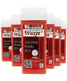 6 x 100ml Roll On Wax Cartridge Refill - COLROPHONY FREE Waxee (Golden Pearl Red) - Buy Online on GoSupps.com