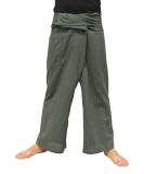 RaanPahMuang Striped Thai Fisherman Pants - Loose Yoga Pirate Harem - Rifle Green - Medium/Large - Men/Women - Buy Online on GoSupps.com