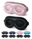 BeeVines 3D Sleep Mask - 22 Momme Mulberry Silk Eye Covers (2 Pack) | Weighted Blackout Blindfolds for Men & Women - Perfect for Lash Extensions - Buy Online on GoSupps.com