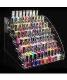 Dioche 7 Tiers Nail Polish Organizer | Transparent Makeup Display Stand for Perfect Nail Polish Storage - Buy Online on GoSupps.com
