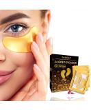 Golden Under Eye Patches for Puffy Eyes Dark Circles & Wrinkles - Collagen-Enriched Treatment for Brightening & Firming - Buy Online on GoSupps.com
