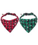 ADOGGYGO Christmas Cat Collar Set: 2 Pack Breakaway Collars with Bell & Removable Bandana - Buy Online on GoSupps.com