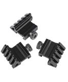 Marmot 45 Degree Rail Mount 4 Slots Picatinny Weaver Rail for Flashlights Laser Red Dot Sight - Pack of 3 - Buy Online on GoSupps.com