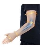 Buy Lymphedema Medical Compression Arm Sleeve & Gauntlet - 20-30 mmHg Graduated Support for Arthritis & Edema | Beige Small - Fast International Shipping - Buy Online on GoSupps.com