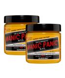 Manic Panic Sunshine Classic Creme - Vegan & Cruelty Free Yellow Semi-Permanent Hair Dye (2 x 118ml) | Brighten Your Look! - Buy Online on GoSupps.com
