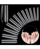 LIONVISON 3XL Extra Long Tapered Square False Nails 240Pcs Clear Square Straight Fake Nail Tips for Acrylic Nails 12 Sizes Full Cover Press On Nail Tips for Manicure Salon DIY Nail Art Clear Tapered Square - Buy Online on GoSupps.com