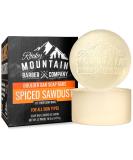 Men's All-in-One Shampoo & Body Soap Bars | Extra Thick Glycerin Hair & Body Soap | 2 Bars | Spiced Sawdust Scent | With Coconut Oil & Oat Protein | Made in USA | 14.5 oz - Buy Online on GoSupps.com