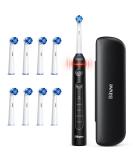 Bitvae Rotating Electric Toothbrush for Adults - Black 12 Piece Set with Pressure Sensor | International Shipping Available - Buy Online on GoSupps.com