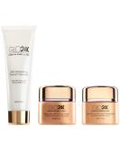 Shop GLO24K 24k Gold Moisturizing Day Cream & Exfoliating Facial Cleanser Set - Anti-Aging Skincare for Radiant Skin - Buy Online on GoSupps.com