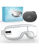 Smart Eye Massager with Bluetooth Music - Relieve Migraine Reduce Eye Strain Improve Sleep | Perfect Gift for Dad - White Gray - Buy Online on GoSupps.com